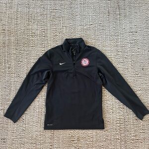 Nike Gray Olympic Team Quarter zip Pullover